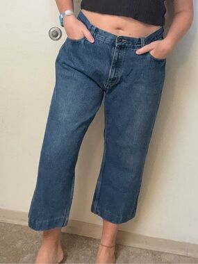 Faded Glory 36x34 Classic Blue Crop Straight Leg Jeans. Mamma Mia Donna Vibes